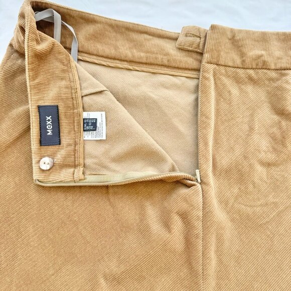 Mexx Women Corduroy Camel Tan Knee Length Skirt Size 10 - Picture 9 of 13